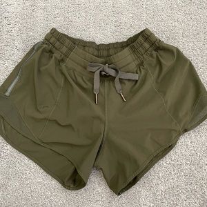 Lululemon olive shorts